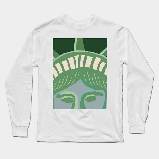 Statue of Liberty Long Sleeve T-Shirt by gremoline